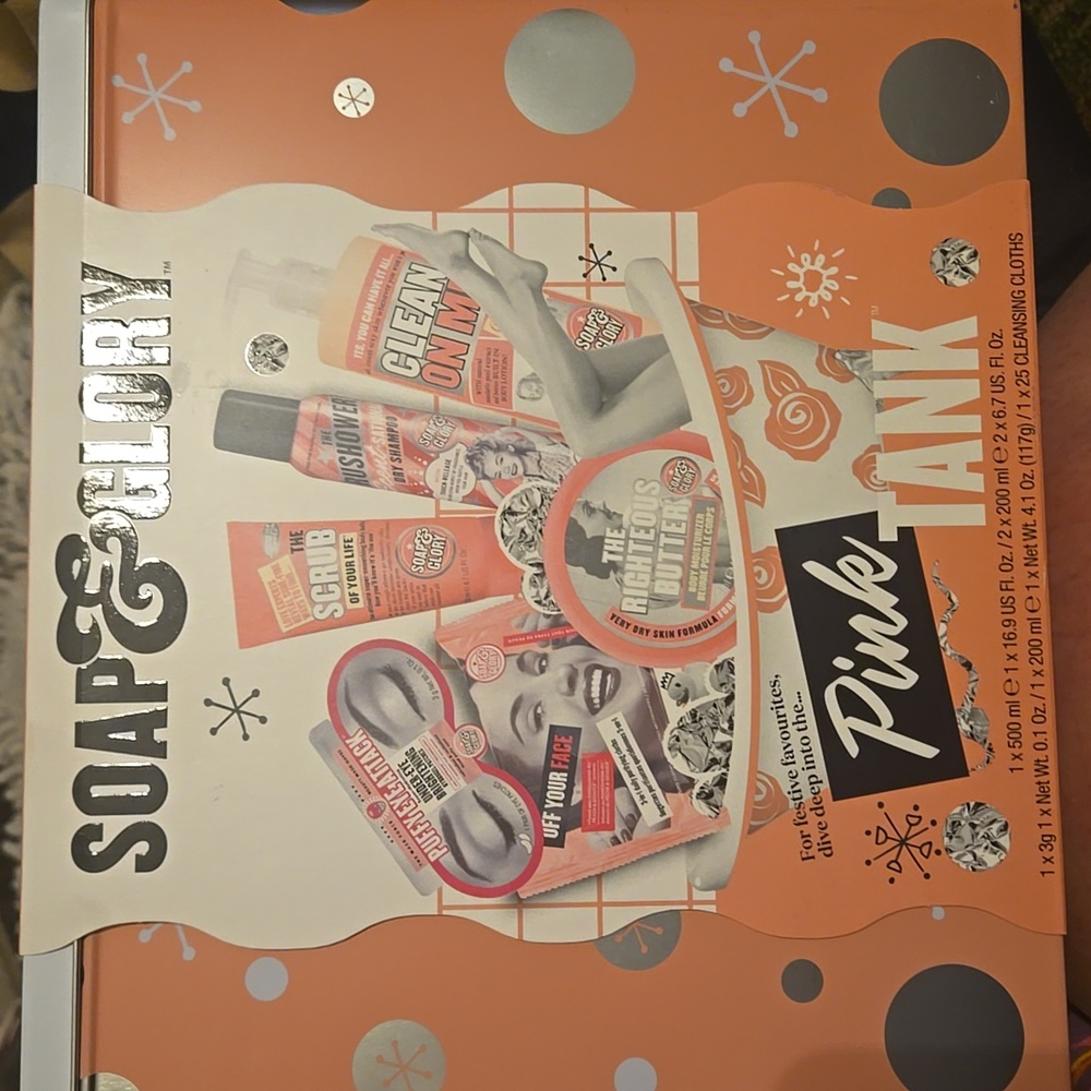 Soap and Glory Pink Tank Gift Tin Box NIB